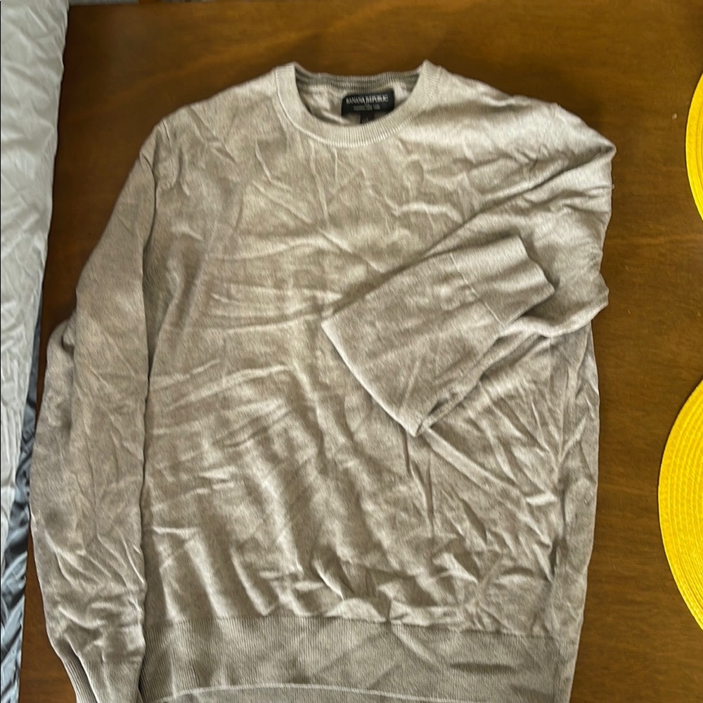 Banana Republic Gray Crewneck Sweater
